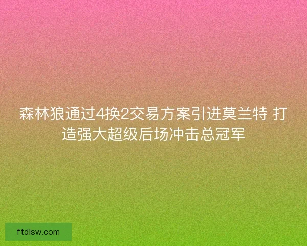 森林狼通过4换2交易方案引进莫兰特 打造强大超级后场冲击总冠军